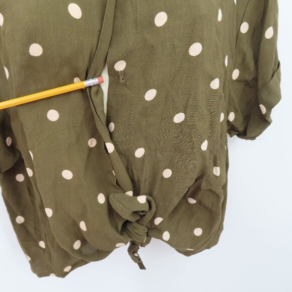 Faithfull the Brand Women 4 Rio Shirt Ronja Polka Dot Collared Button Top Blouse - Picture 4 of 10